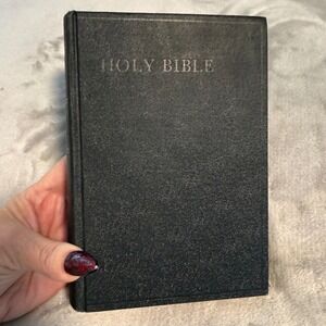 Vintage 1960s King James Bible American Bible Society Red Page Edges